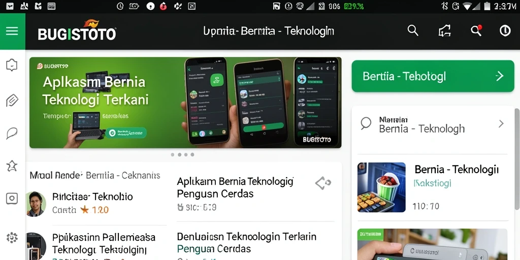 Tampilan antarmuka aplikasi BUGISTOTO yang informatif dan menarik.