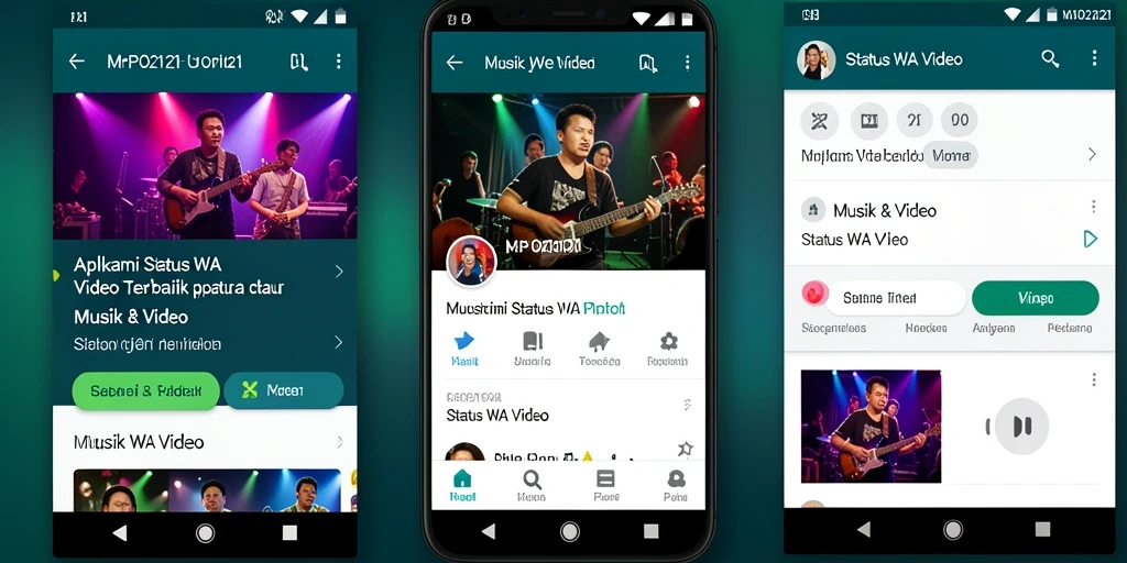Tampilan antarmuka MPO2121 yang user-friendly untuk Status WA Video.